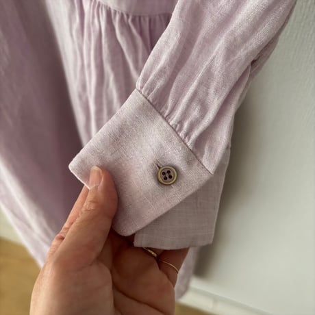 atelier naruse linen shirt  one-piece ・lavender pink