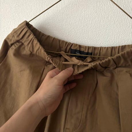 Hands of creation Organic Cotton 20/-Slub Serge イージーオーバルパンツ