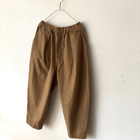 Hands of creation Organic Cotton 20/-Slub Serge イージーオーバルパンツ