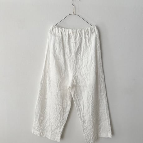 qiri  graw' embroidery gather pants