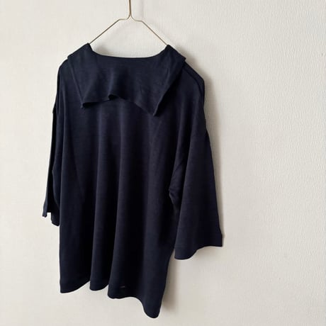 NATURAL LAUNDRY　ベルギーリネン天竺 マリンTシャツ