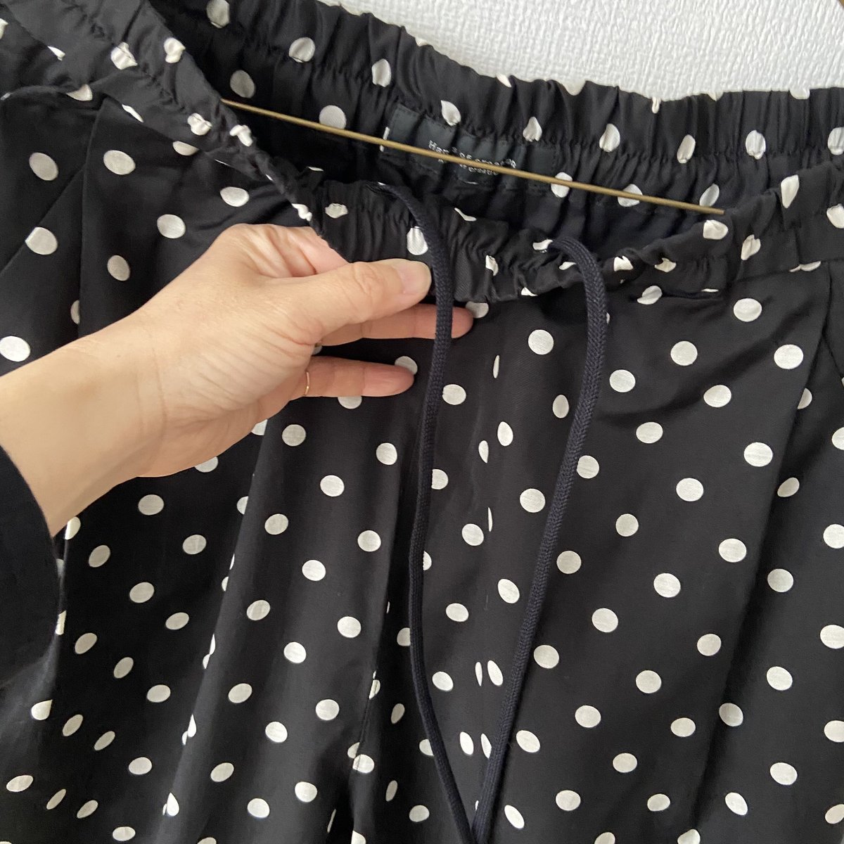 Hands of creation コットンキュプラ dot print イージーセミワイドパ 