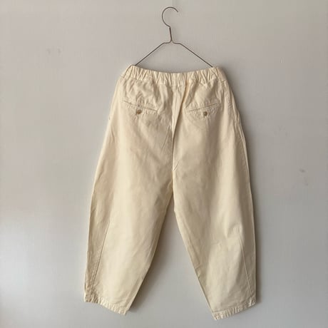 Hands of creation Organic Cotton 20/-Slub Serge イージーオーバルパンツ