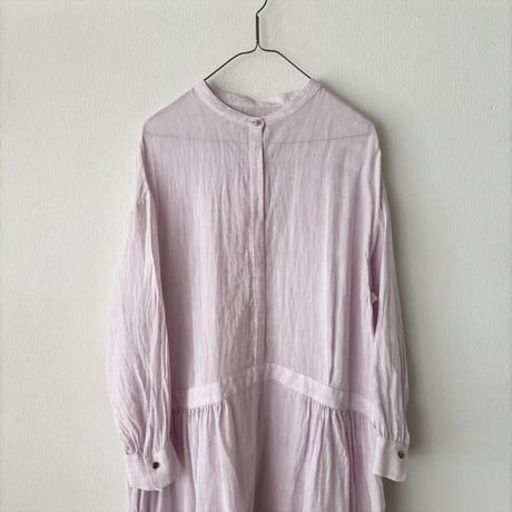 atelier naruse linen shirt  one-piece ・lavender pink
