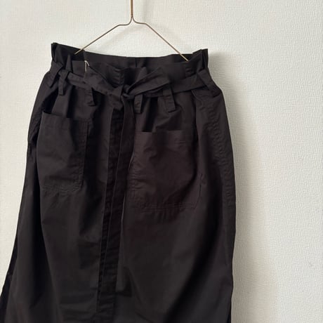 オールドマンズテーラー 　GARMENT DYE TWILL COTTON TIE STRING BOX SKIRT