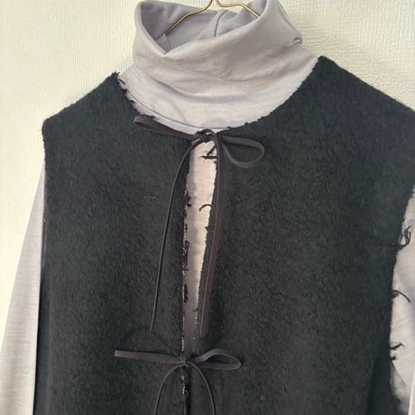 qiri   mineral reversible vest ・クロ