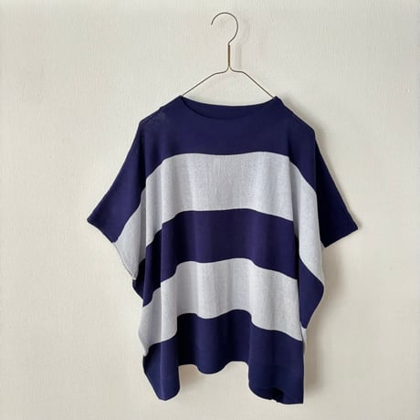 NATURAL LAUNDRY　ハイツイストボーダー ブロックプルオーバー