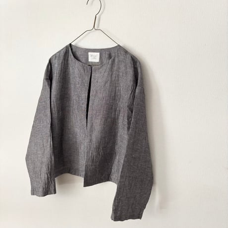 yuni Linen Cotton Polyester washer haori blouse