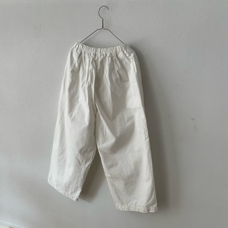 homspun 10オンスデニムギャザーパンツ ・ホワイト | itonowa Life ON