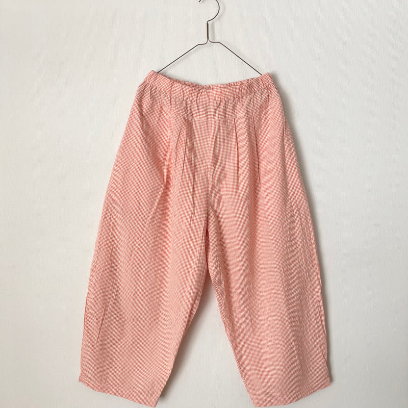 NATURAL LAUNDRY サッカーギンガムチェック エッグパンツ | itonowa L