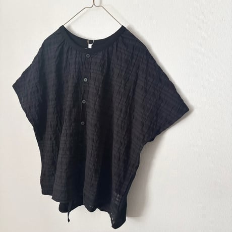 NATURAL LAUNDRY　シアーチェック ドルマンカーディガン