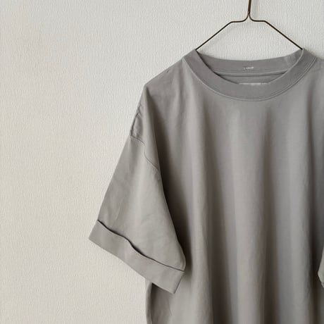 OUVERT KANDOU天竺 ロールアップスリーブ プルオーバー