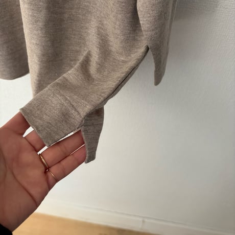 Hands of creation  リバイバルリネン ボートネック七分袖プルオーバー
