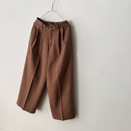 yuni リネンポリエステル WIDE PANTS