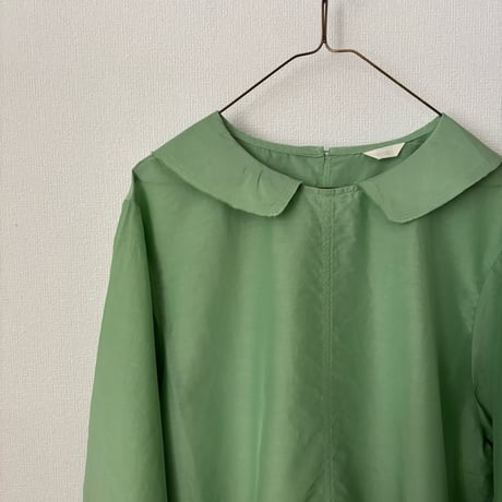 koton コットンシルクフラットカラーブラウス