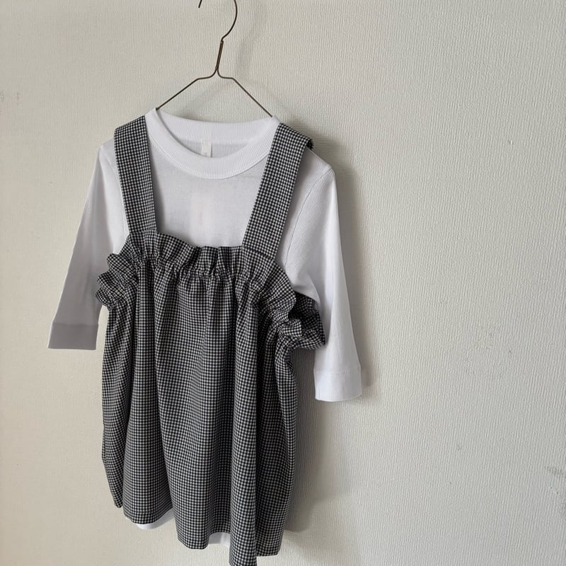 yuni washable wool ギンガムチェック ビスチェ | itonowa Lif