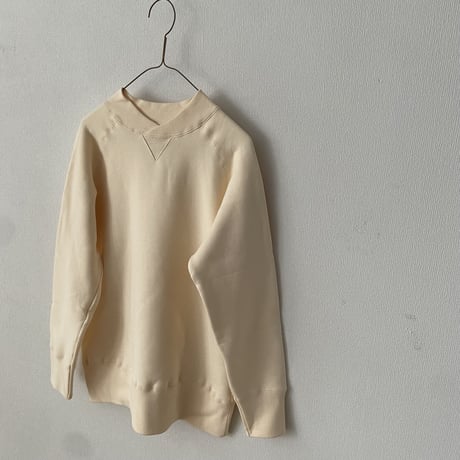 atelier naruse コットン吊り裏毛モックネックスウェット