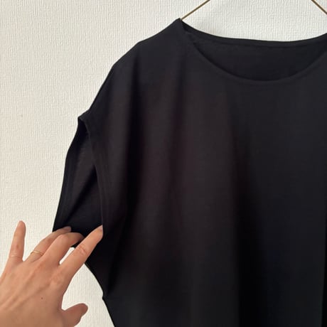 koton オーガニックコットン天竺 ドロップショルダーノースリーブプルオーバー