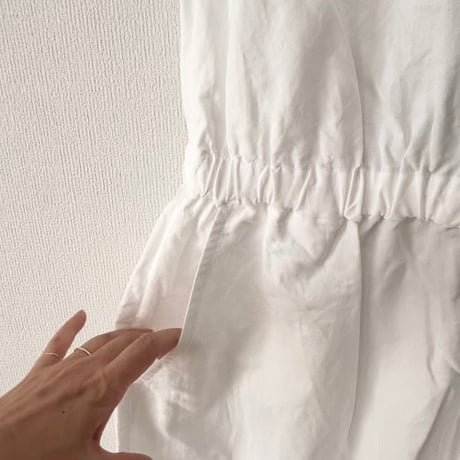 homspun コットンラミーマット オールインワン・ホワイト