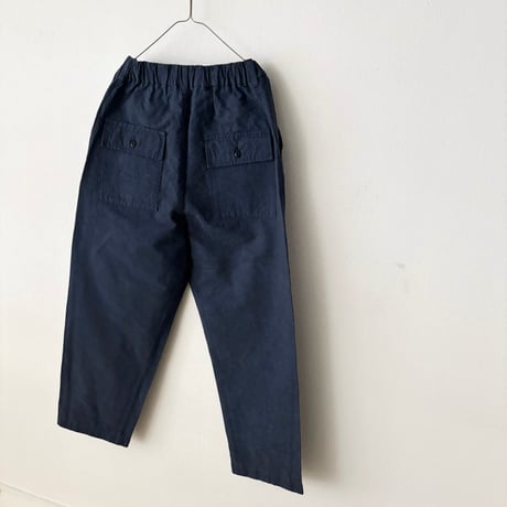 Hands of creation コットンリネン リバーシブルカルゼファナージュ ワークパンツ