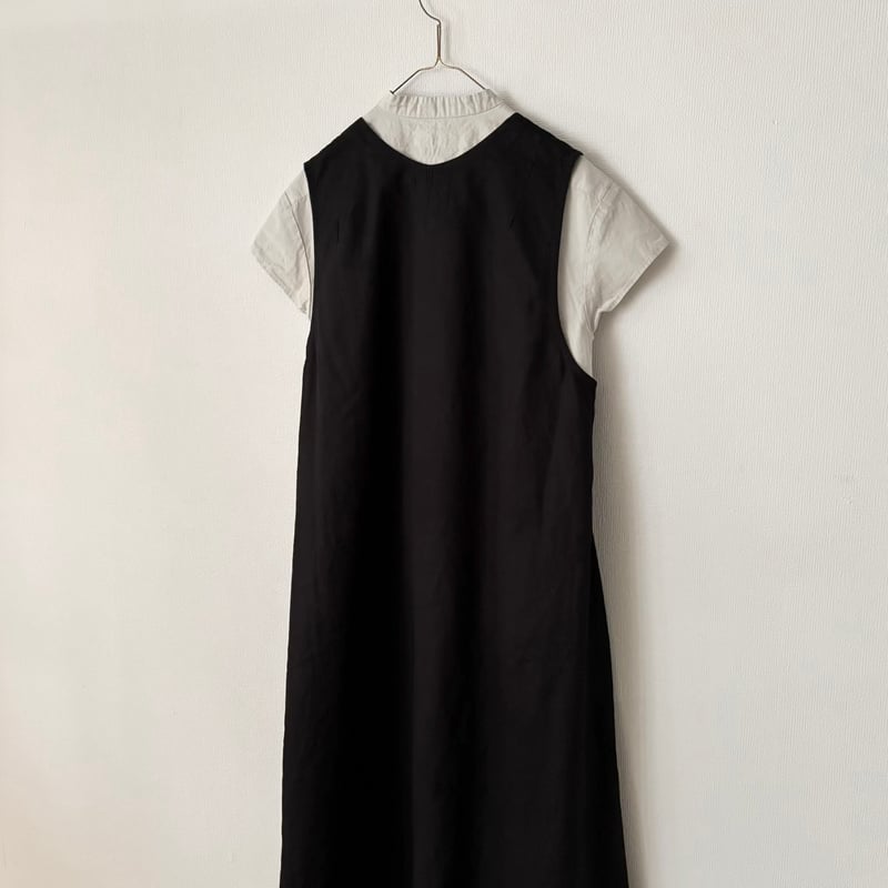 OUVERT 60/-ツイルF-COLD 深Vネックノースリーブワンピース | itonowa