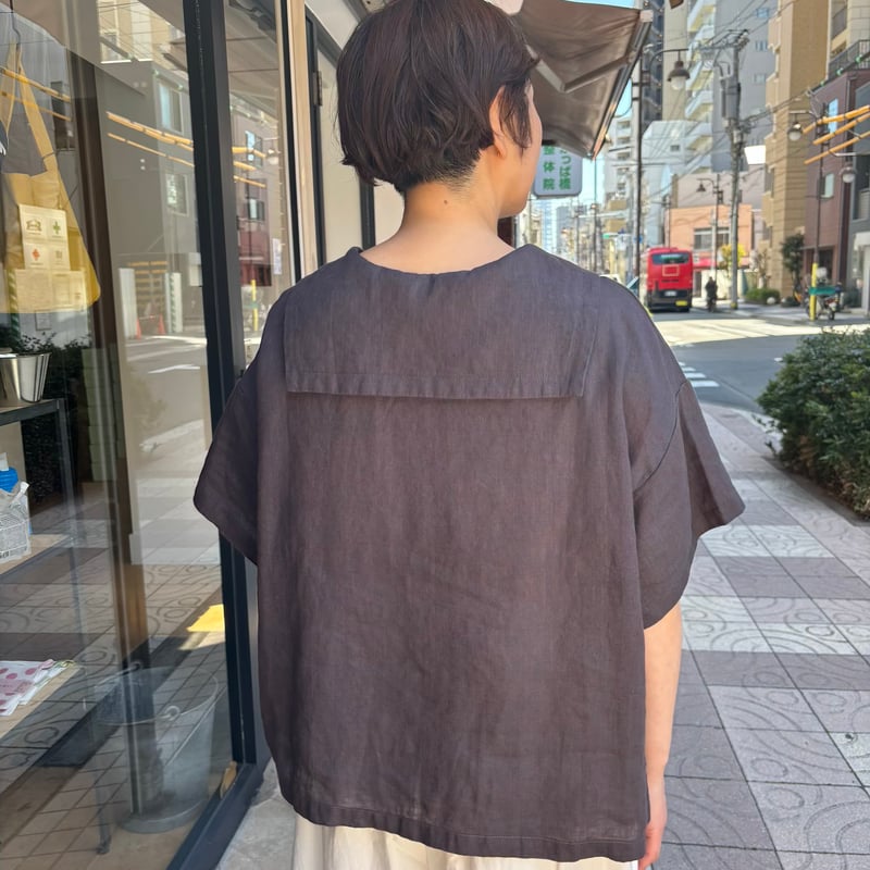 FOG LINEN WORK itonowa Life別注 フラットセーラーカラーブラウス