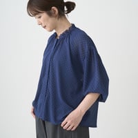 somewearclothing  ネックギャザーフリルブラウス