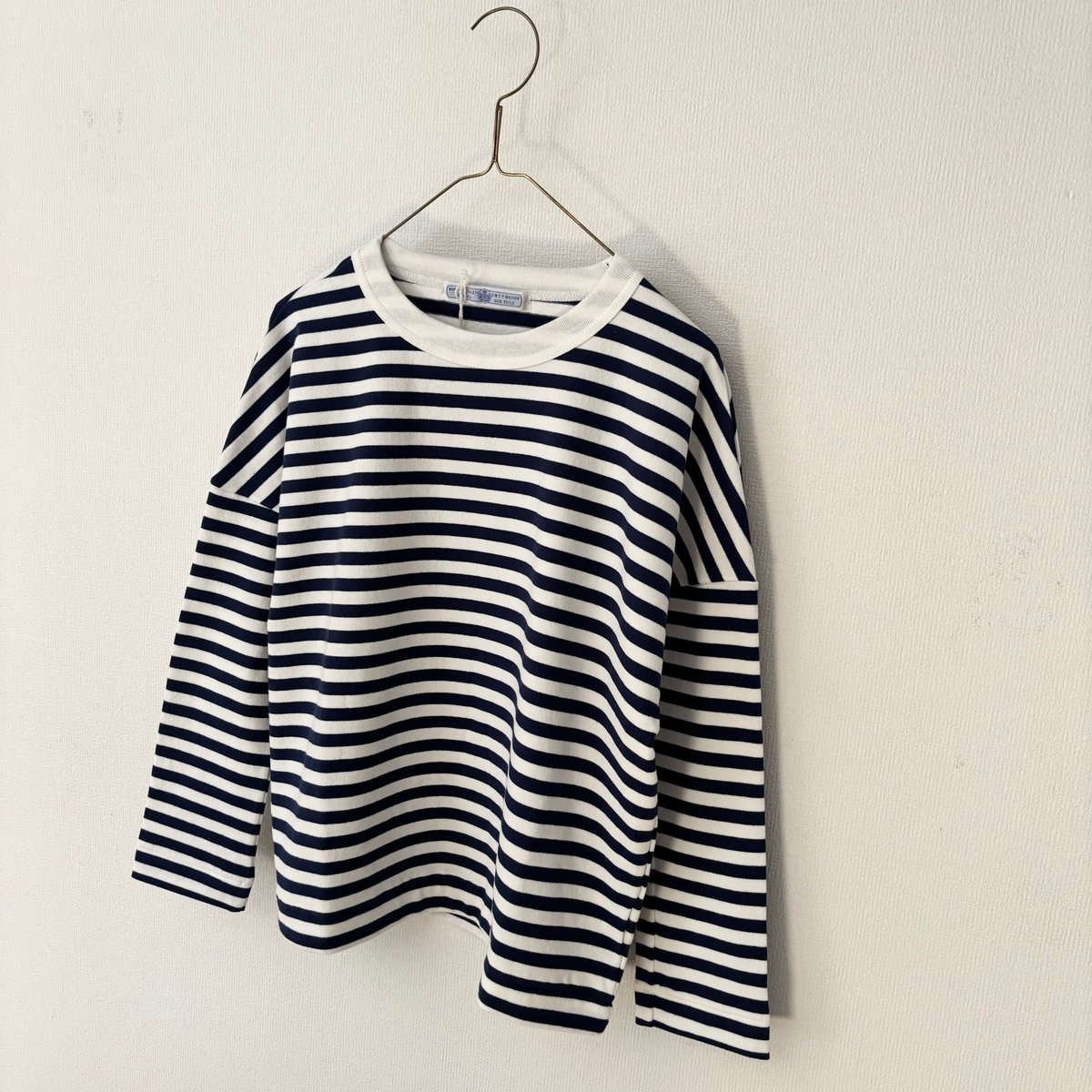オールドマンズテーラー 裏起毛 BOUDER DROP SHOULDER SHIRT・Navy