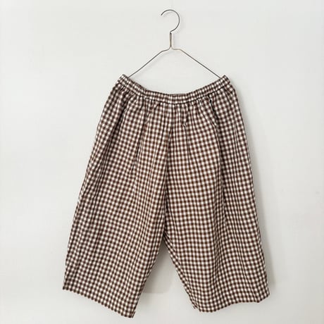 オールドマンズテーラー  GINGHAM CHECK HALF GOM PANTS