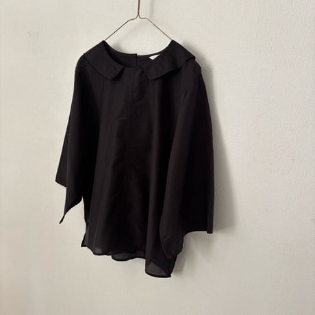 koton コットンシルクフラットカラーブラウス