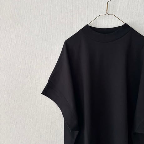 TISSU  クラッシック天竺 モックネックドルマンTシャツ