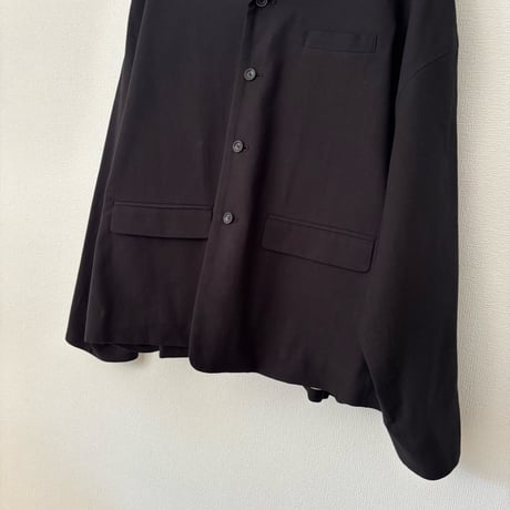 atelier naruse コットンカシミヤ テーラードジャケット・black