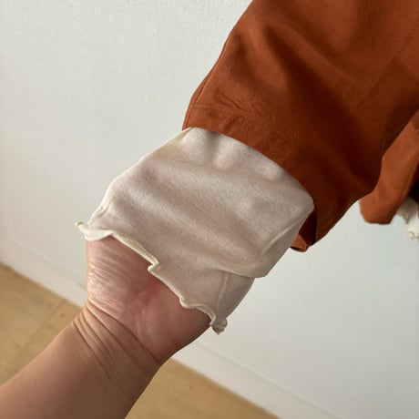 humoresque 絹紡リネン リラックスタフタ relax pullover