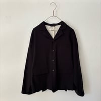atelier naruse コットンカシミヤ テーラードジャケット・black