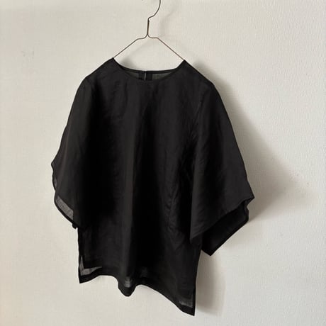 miho umezawa SEE THROUGH square sleeve blouse