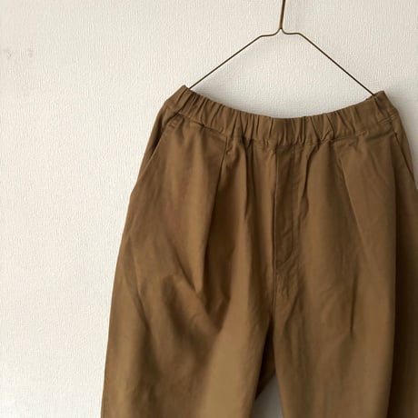 Hands of creation Organic Cotton 20/-Slub Serge イージーオーバルパンツ