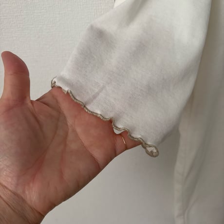 qiri コットン強撚フライス 半袖カットソー