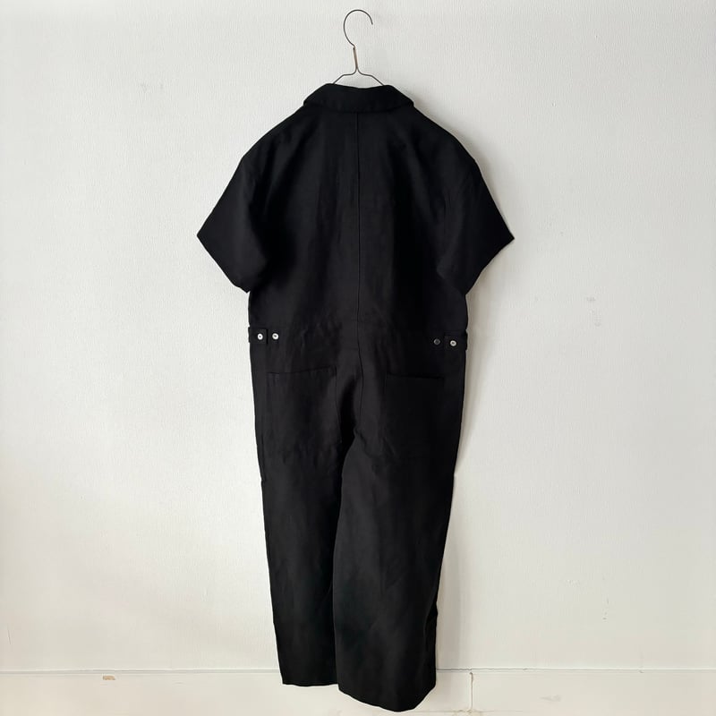 TISSU オリジナルフレンチリネン 半袖比翼オールインワン | itonowa