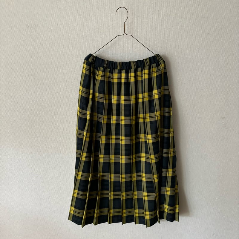 【最終価格】yuni wool polyester チェックプリーツスカート yuni wool polyester チェックプリーツスカート | itonowa Life