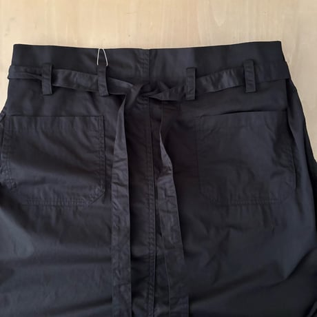 オールドマンズテーラー 　GARMENT DYE TWILL COTTON TIE STRING BOX SKIRT