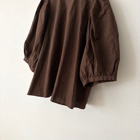 オールドマンズテーラー COTTON LINEN SILK WASHER BOLERO・Brown
