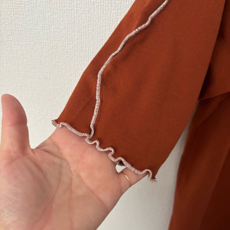 qiri コットン強撚フライス 半袖カットソー