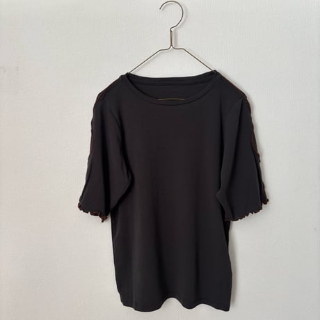 qiri コットン強撚フライス 半袖カットソー