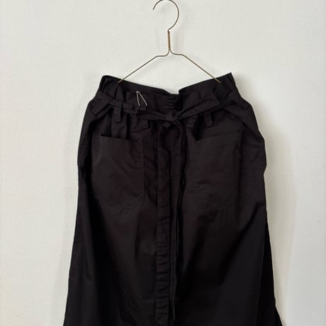 オールドマンズテーラー 　GARMENT DYE TWILL COTTON TIE STRING BOX SKIRT