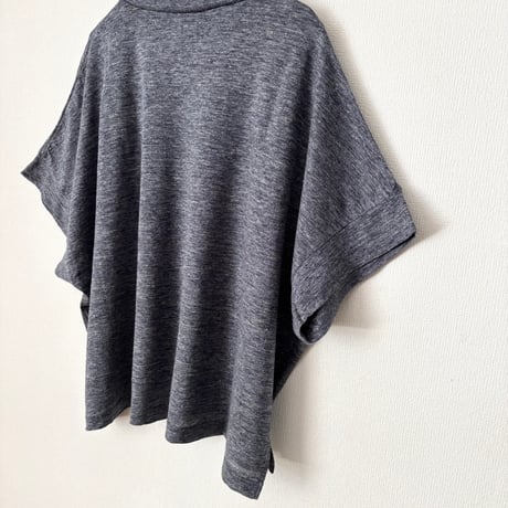 TISSU  リバイバルリネン モックネックドルマンTシャツ