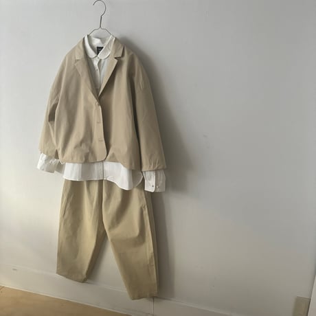 pot and tea  シルクネップテーラード ジャケット