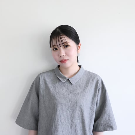 kiki to kiki コットン細チェック ブラウス