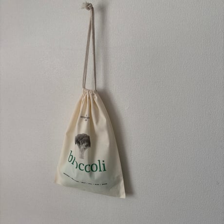 77NEEDLE WORKS DRAWSTRING BAG・BROCCOLI