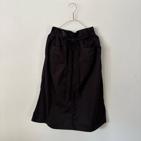 オールドマンズテーラー 　GARMENT DYE TWILL COTTON TIE STRING BOX SKIRT