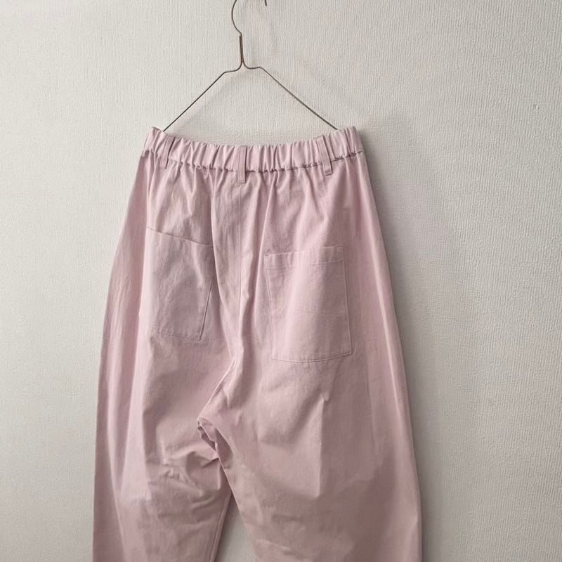 atelier naruse コットンツイルタックパンツ・ピンク | itonowa Li